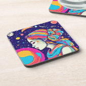 バダイストムーンガールアート コースター (左側)