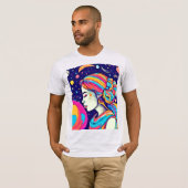 バダイストムーンガールアート Tシャツ (正面フル)