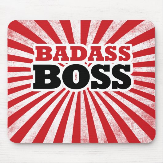 バダスおもしろいボス マウスパッド (正面)