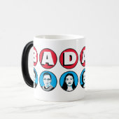 バダスの女性:ステイシーRBG AOCケイティーカマラウォレン モーフィングマグカップ (正面左)