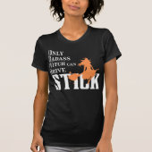 バダスの魔女だけがスティックを駆動できる Tシャツ (正面)