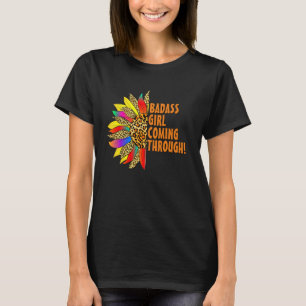 バダスガール来ズ – ひまわり感動的引用文 Tシャツ