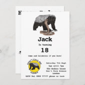 バダスハニーバッガーフィアレス18th誕生日パーティー (正面/裏面)