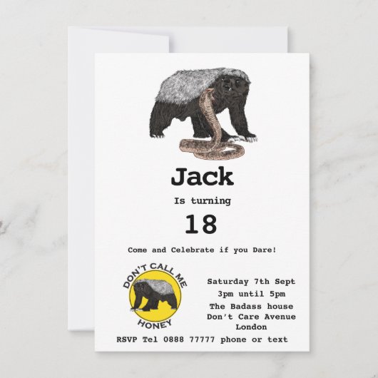 バダスハニーバッガーフィアレス18th誕生日パーティー (正面)