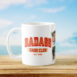 バダスパパクラブフォトコラージュクールトレンディーおもしろい コーヒーマグカップ<br><div class="desc">このマグでバッカスパパ部に入クールれ！トレンディー写真コラージュデザインおもしろい父の日の贈り物。応援に素晴らしパパ!</div>