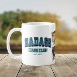 バダスパパクラブフォトコラージュクールトレンディーおもしろい コーヒーマグカップ<br><div class="desc">このマグでバッカスパパ部に入クールれ！トレンディー写真コラージュデザインおもしろい父の日の贈り物。応援に素晴らしパパ!</div>