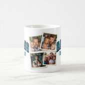 バダスパパクラブフォトコラージュクールトレンディーおもしろい コーヒーマグカップ (中央)