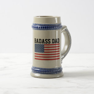 バダスパパ愛国的なビアスタイン ビールジョッキ