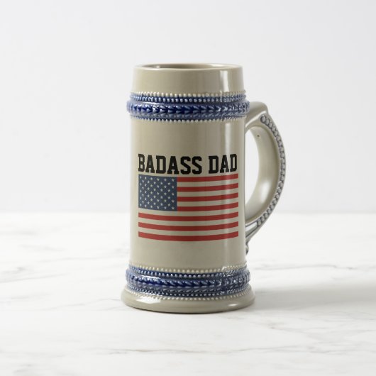 バダスパパ愛国的なビアスタイン ビールジョッキ (正面右)