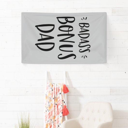 バダスボーナスパパ父の日のための義父のギフト 横断幕 (インサイチュ)