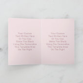 バダスママダスティブルー&ピンクグリッター母の日 シーズンカード (内部)