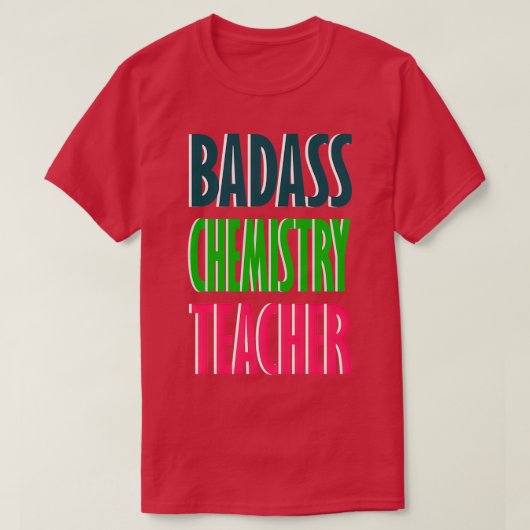 バダス化学先生デザイン Tシャツ (デザイン正面)