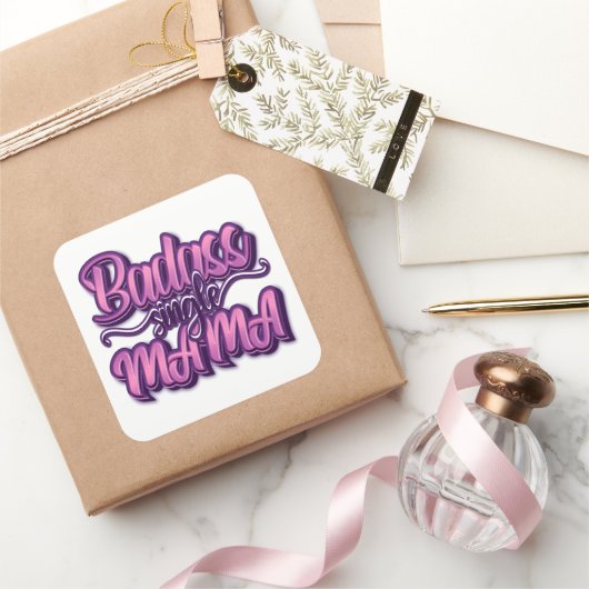 バダス独身のママ スクエアシール (ギフト)