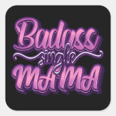 バダス独身のママ スクエアシール (正面)