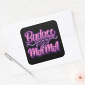 バダス独身のママ スクエアシール (封筒)