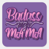 バダス独身のママ スクエアシール (正面)