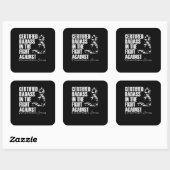 バダス神経内分泌がん認識度NETゼブラR スクエアシール (シート)