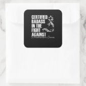 バダス神経内分泌がん認識度NETゼブラR スクエアシール (バッグ)