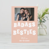 バダス・ベスティーズおもしろい・ブライド・メイドの好意ギフト シーズンカード (スタンド正面)