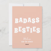 バダス・ベスティーズおもしろい・ブライド・メイドの好意ギフト シーズンカード (裏面)