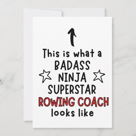 バダス,忍者,スーパースター,漕ぎのコーチ カード (正面)