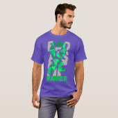 バダスNF戦士ニューロフィブロマトシス認識度 Tシャツ (正面フル)