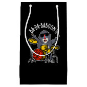 バダバボオンバブーンおもしろいプンダーク スモールペーパーバッグ (正面)