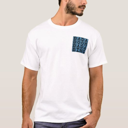 バダブーン・バダビン、オノマトペの頭韻 Tシャツ (正面)