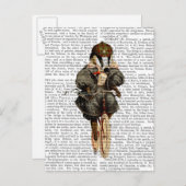 バダーオンヴィンテージ自転車 ポストカード (正面/裏面)