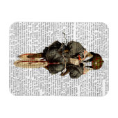 バダーオンヴィンテージ自転車 マグネット (横)