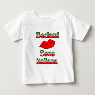 バチアミソノイタリアナ(キス私はイタリアン) ベビーTシャツ