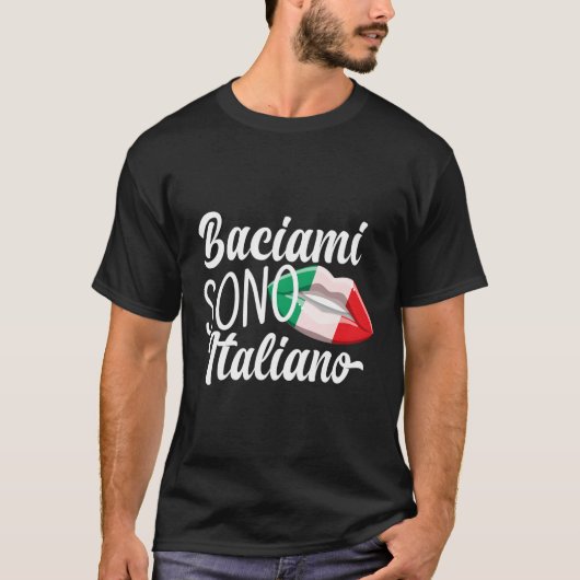 バチアミソノイタリアノキスメイムイムイタリアンイタリアIt Tシャツ (正面)