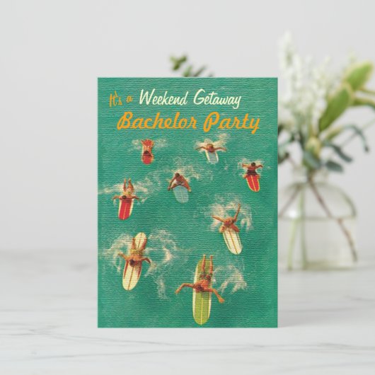バチェラーウィークエンドゲタウェイパーティの招待状 招待状 (スタンド正面)