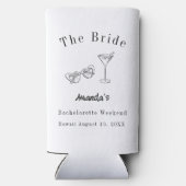 バチェラーウィークエンドパーティー花嫁ビーチ スリム缶クーラー (裏面)