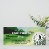 バチェラーオスタグゴルフパーティの招待状チケット 招待状 (スタンド正面)