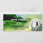 バチェラーオスタグゴルフパーティの招待状チケット 招待状 (正面)