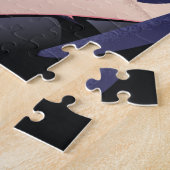 バチェラーオレゴン山スキー旅行ポスター ジグソーパズル (側面)