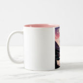 バチェラーオレゴン山スキー旅行ポスター ツートーンマグカップ (左)