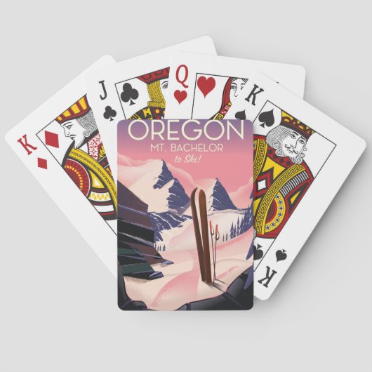 バチェラーオレゴン山スキー旅行ポスター トランプ (裏面)