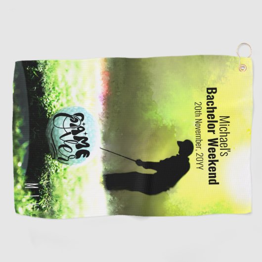 バチェラーゴルフウィークエンド |ゲームオーバー ゴルフタオル (横)