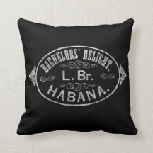 バチェラーズデライト葉巻スタンプ装飾用クッション