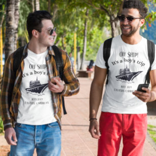 バチェラーパーティーの少年たちのヒント クルーズ船 Tシャツ