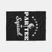 バチェラーパーティーゴルフ面白い フリースブランケット (正面(横))