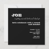 バチェラーパーティーゴルフ - まだ死んでなんかいない！ 招待状 (裏面)