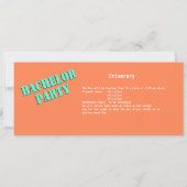 バチェラーパーティーバスパス オレンジ 招待状 (裏面)