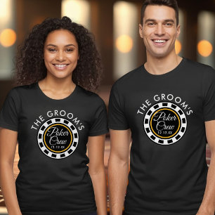 バチェラーパーティー オーダーメイド 花婿のポーカー仲間 Tシャツ