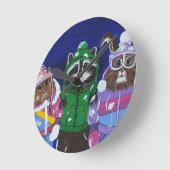 バチェラーブラッツ山 ラウンド壁時計 (傾斜)