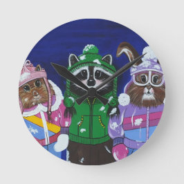 バチェラーブラッツ山 ラウンド壁時計