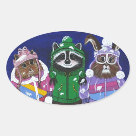 バチェラーブラッツ山 楕円形シール