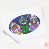 バチェラーブラッツ山 楕円形シール (封筒)